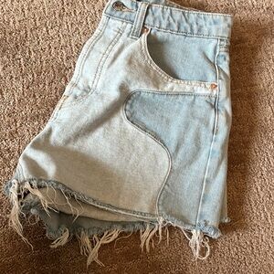 Light Blue Denim Women's Shorts